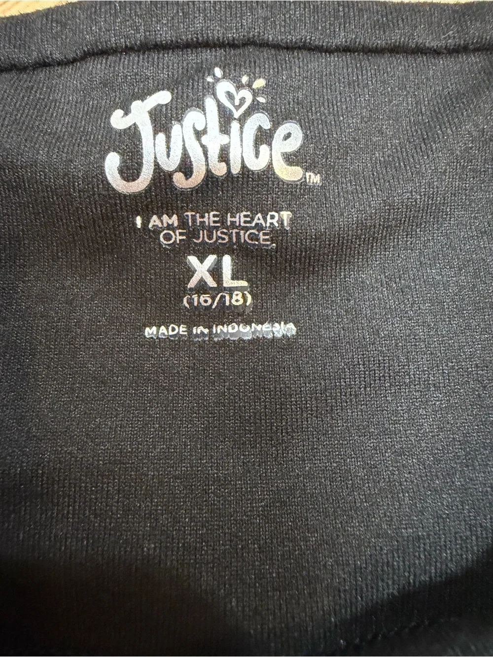 Justice Sport Girls XL 16/18 Black Gray Bike Shorts Rainbow Colorblock Athletic